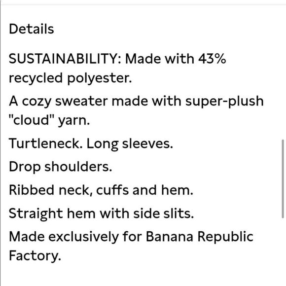 Banana Republic Oversized Cozy Turtleneck Sweater - Picture 5 of 11